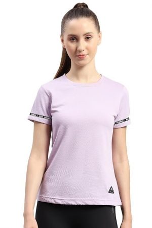 ROCK.IT Rockit from House of Monte Carlo Womens Solid Round Neck Half Sleeve Top