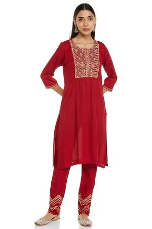 BIBA Women's Rayon Suit Set