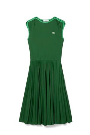 Lacoste Sleeveless Pleated Dress