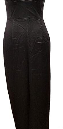 Jill Jill Stuart Women's Satin Jumpsuit, Black, 4