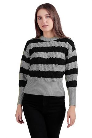 Women's Crop Winter Wool Sweater | Soft and Warm Pullover | Cozy Knitwear for Chilly Weather | Freesize Fits S/M Sizes