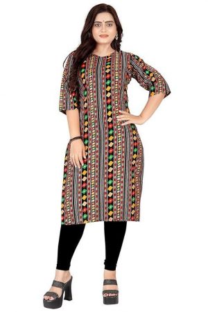 MOHD OWAIS Silk Cotton Blend Straight Kurti for Women_(Kurti02)
