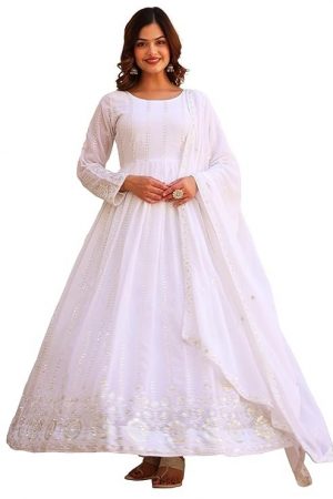 Fashion Basket Embroidered Anarkali Dress for Women
