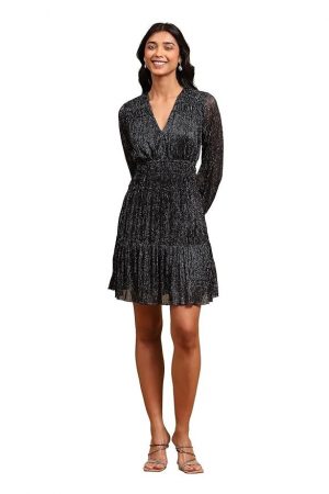 Label RITU KUMAR Black Solid Dress