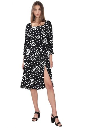 VERO MODA Women's Rayon A-Line Midi Dress