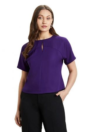 Symbol Premium Women's 'Desk-to-Dinner' Crop Top (Relaxed Fit | Stylish)