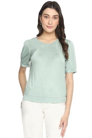 Latin Quartres Women Multi Floral 3/4 Sleeve Regular Top