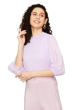 Code by Lifestyle Women Viscose Rayon Regular Fit Solid Top