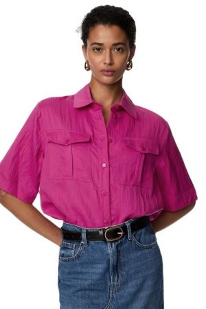 Marks & Spencer Women's Solid Regular Fit Shirt