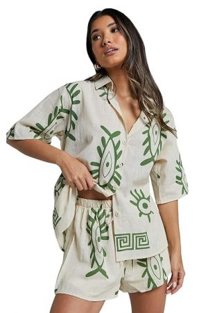 Leriya Fashion Women's Rayon Floral Co-Ord Set