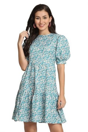 Leriya Fashion Western Dresses for Women |A-Line Knee-Length Dress | Indo Western Dress for Women| Short Dress